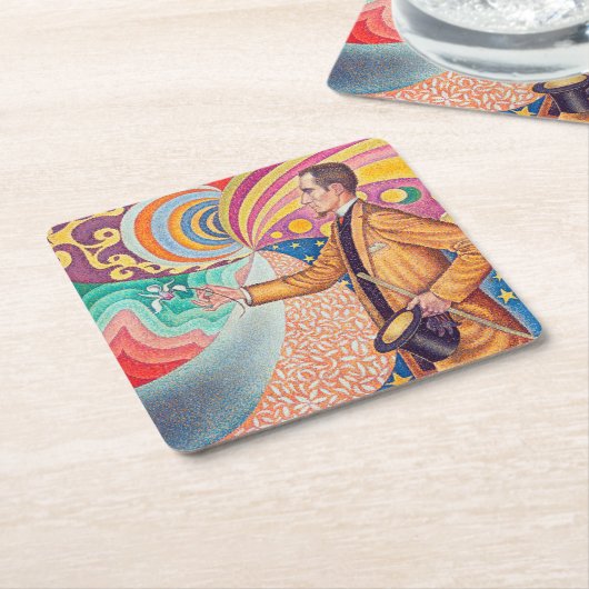 Portret van Felix Feneon, Signac Kartonnen Onderzetters (Schuin)