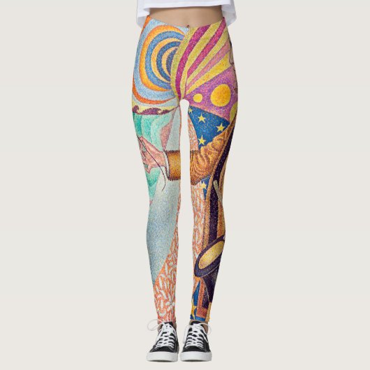 Portret van Felix Feneon, Signac Leggings (Voorkant)
