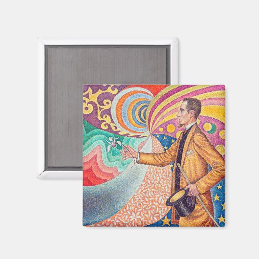 Portret van Felix Feneon, Signac Magneet (Voorkant / Achterkant)