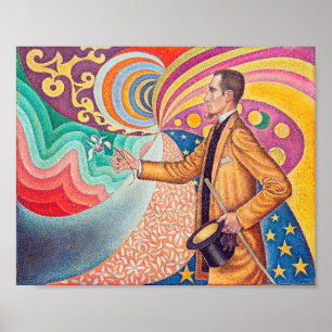 Portret van Felix Feneon, Signac Poster