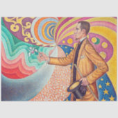 Portret van Felix Feneon, Signac Tissuepapier (Voorkant)