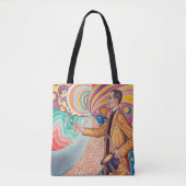 Portret van Felix Feneon, Signac Tote Bag (Voorkant)