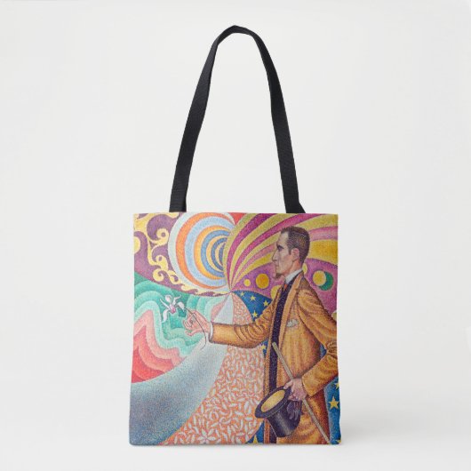 Portret van Felix Feneon, Signac Tote Bag (Voorkant)