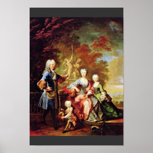 Portret van Ferdinand Adolf Graf von Plettenberg Poster (Voorkant)