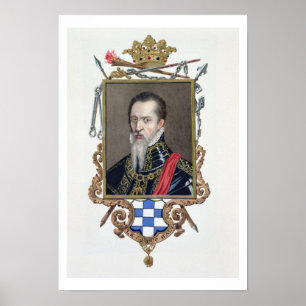 Portret van Ferdinand Alvarez de Toledo Duke van A Poster