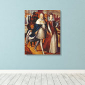 Portret van Ferdinand I en zijn nicht Canvas Afdruk (Insitu (Houten vloer))