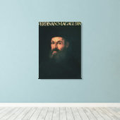 Portret van Ferdinand Magellan Canvas Afdruk (Insitu (Houten vloer))