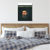 Portret van Ferdinand Magellan Canvas Afdruk (Insitu (Slaapkamer))