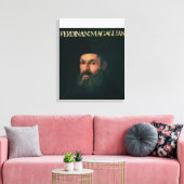 Portret van Ferdinand Magellan Canvas Afdruk (Insitu (Woonkamer))