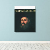 Portret van Ferdinand Magellan Canvas Afdruk (Insitu (Houten vloer))
