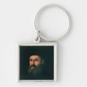 Portret van Ferdinand Magellan Sleutelhanger