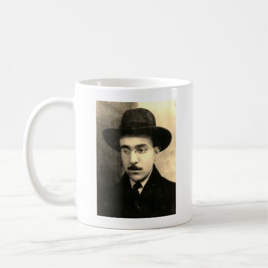 Portret van Fernando Pessoa Koffiemok (Links)