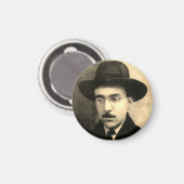 Portret van Fernando Pessoa Magneet (Voorkant / Achterkant)