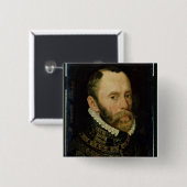 Portret van Filips van Montmorency Vierkante Button 5,1 Cm (Voorkant /achterkant)