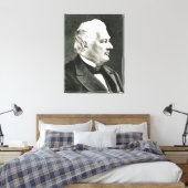 Portret van Fillmore Millard Canvas Afdruk (Insitu (Slaapkamer))