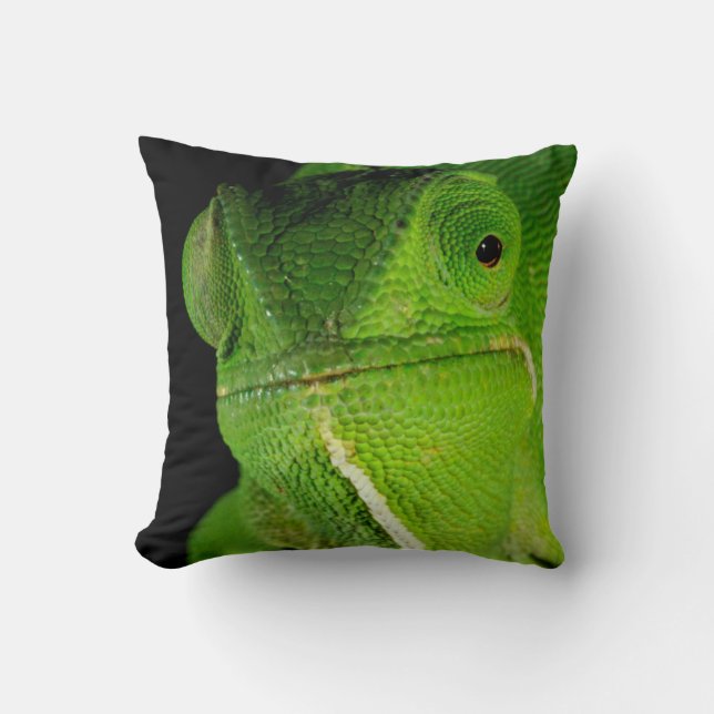 Portret van flap-necked chameleon kussen (Voorkant)