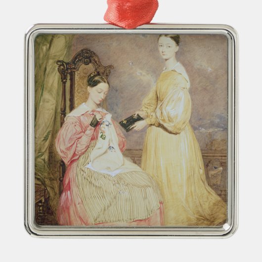 Portret van Florence Nightingale en haar Metalen Ornament (Voorkant)