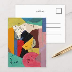 Portret van Florent Schmitt   Albert Gleizes Briefkaart