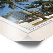 Portret van Fort Lauderdale Beach Foto Afdruk (Hoek)