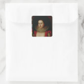 Portret van Frances Howard County of Somerset Vierkante Sticker (Tas)
