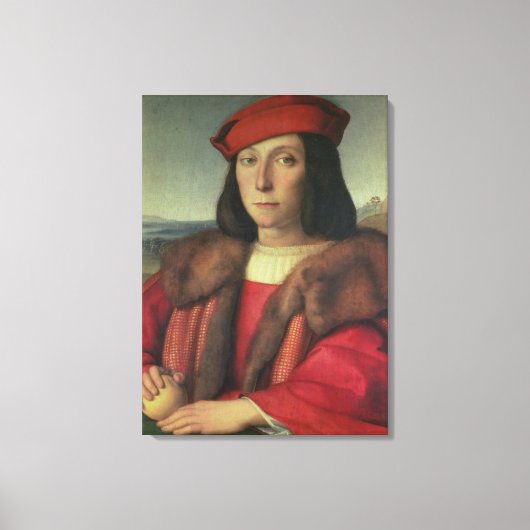 Portret van Francesco della Rovere, hertog van Urb Canvas Afdruk (Voorkant)