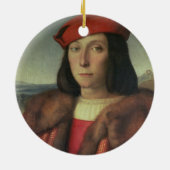 Portret van Francesco della Rovere, hertog van Urb Keramisch Ornament (Achterkant)