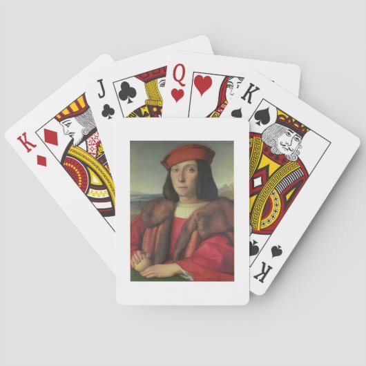 Portret van Francesco della Rovere, hertog van Urb Pokerkaarten (Achterkant)