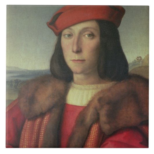 Portret van Francesco della Rovere, hertog van Urb Tegeltje (Voorkant)