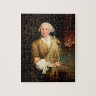 Portret van Francesco Guardi (1712-93) (olie op bl Legpuzzel
