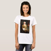 Portret van Francesco Guardi (1712-93) (olie op bl T-shirt (Voorkant volledig)