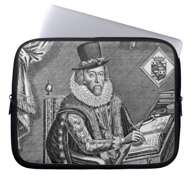 Portret van Francis Bacon (1561-1626) Laptop Sleeve (Voorkant)