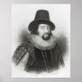 Portret van Francis Bacon Poster (Voorkant)