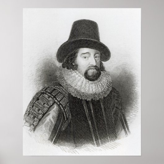 Portret van Francis Bacon Poster (Voorkant)