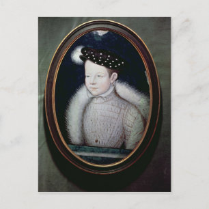Portret van Francis II als Dauphin van Frankrijk Briefkaart
