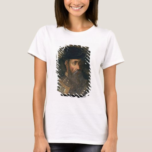 Portret van Francisco Pizarro (c.1478-1541) Spanis T-shirt (Voorkant)
