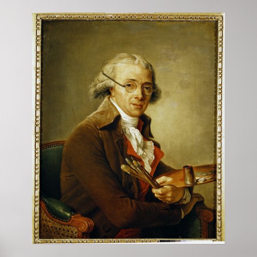 Portret van Francois-Andre Vincent Poster (Voorkant)