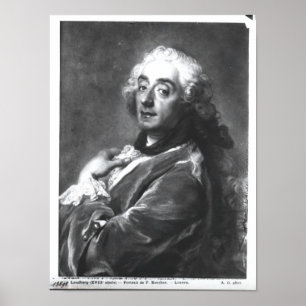 Portret van Francois Boucher 1741 Poster