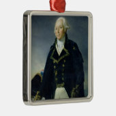 Portret van Francois-Christophe Kellermann Metalen Ornament (Rechts)