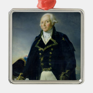 Portret van Francois-Christophe Kellermann Metalen Ornament