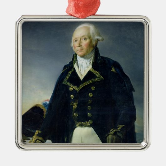 Portret van Francois-Christophe Kellermann Metalen Ornament (Voorkant)