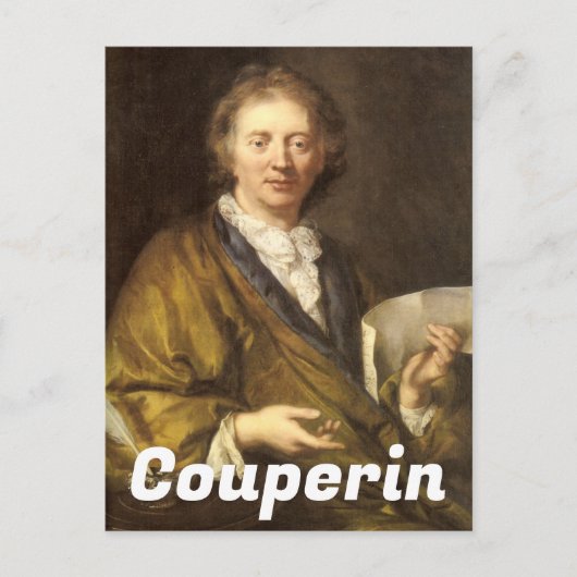 Portret van François Couperin Briefkaart (Voorkant)