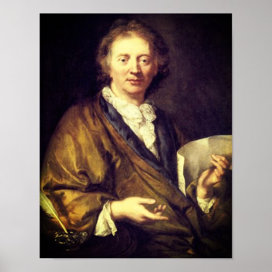 Portret van François Couperin Poster (Voorkant)