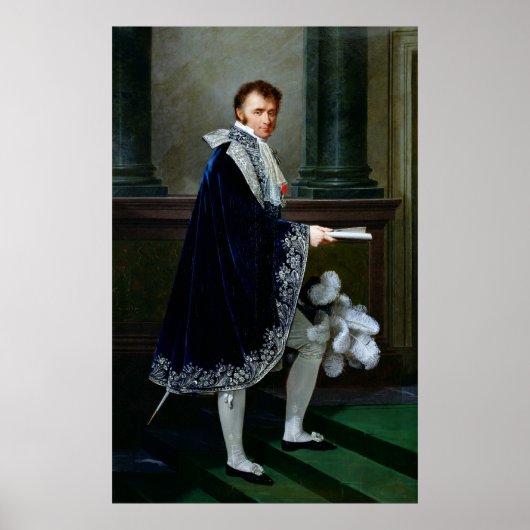 Portret van Francois-Nicolas Mollien 1806 Poster (Voorkant)