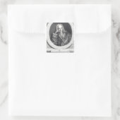 Portret van Francois Quesnay Vierkante Sticker (Tas)