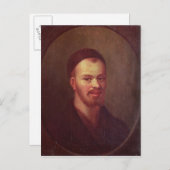 Portret van Francois Rabelais , Frans satirist Briefkaart (Voorkant / Achterkant)