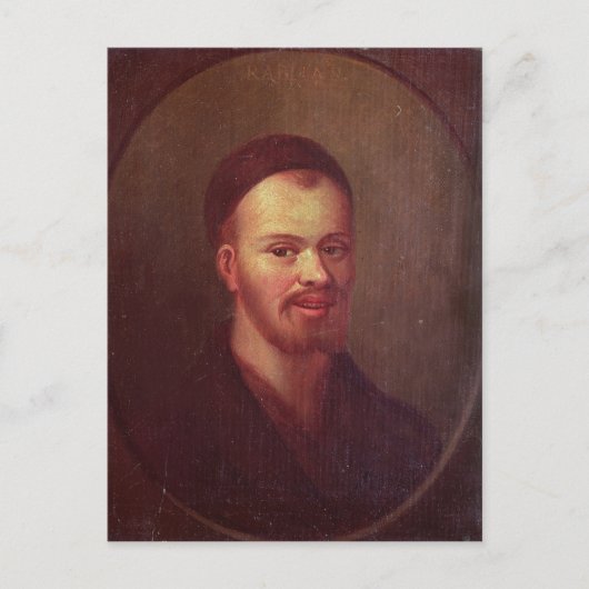 Portret van Francois Rabelais , Frans satirist Briefkaart (Voorkant)