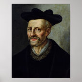 Portret van Francois Rabelais Poster (Voorkant)
