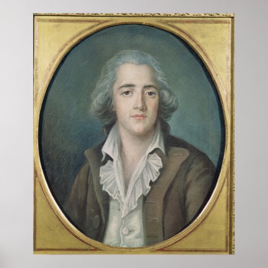 Portret van Francois Rene Vicomte de 2 Poster (Voorkant)