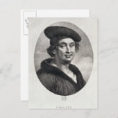 Portret van Francois Villon Briefkaart (Voorkant / Achterkant)