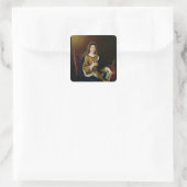 Portret van Francoise d'Aubigne Marquise Vierkante Sticker (Tas)